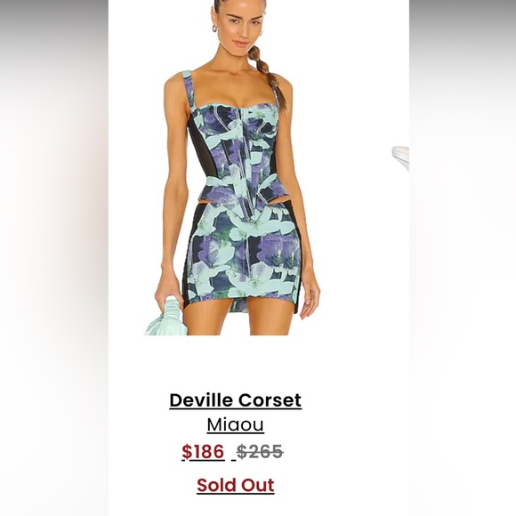 Miaou Deville Corset Top - Picture 2 of 6